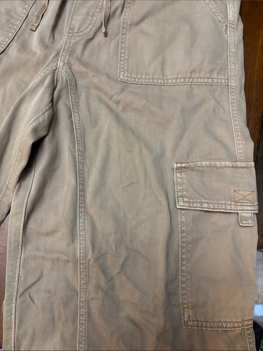 SO Wide-Leg Cargo Pants in Camel Brown NWOT - Picture 7 of 10